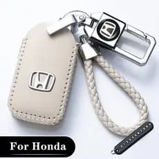 Honda civic BRV HRV CRV Tipo R WRV accord Odyssey Couro Capa Chave Do Carro Acessórios De metal Para City
