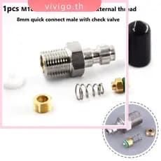 Válvula De Conexão Rápida Com Rosca Macho De 8 Mm , Enchimento PCP M10 * 1 1/8NPT 8BSPP