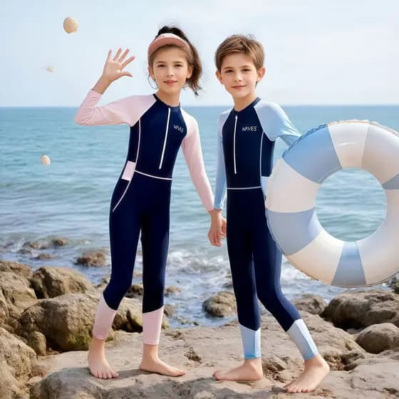 Fato de banho infantil 2026 Protetor solar de uma peça Fato de mergulho infantil