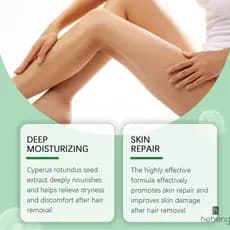 Óleo De Remoção De Pelos 60ml Para Cuidados Com A Pele Do Corpo Fórmula Hidratante E Calmante De Extrato De Noz-Moscada
