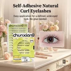 Cílios Postiços Estilo Coreano Natural-Prensa Leve Para Uso Confortável