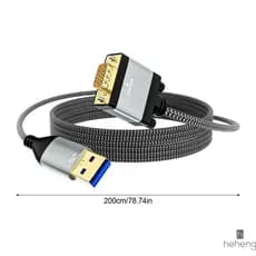 Adaptador USB 3.0 Para VGA DVI-Conversor De Exibição Externo 1080P HD Laptop Windows
