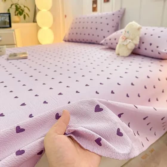 Lençol de fio duplo Tatami Colcha Dormitório estudantil Lençol de casal único