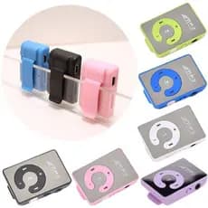Mp3 Leitor De Música Cartão TF Estudante Esporte Alto-Falante Media Player Mini Espelho Clipe
