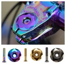 Tampa Superior Do Fone De Ouvido De Bicicleta  , Peças De Ciclismo De Liga De Alumínio Espaçadores De , Para 28