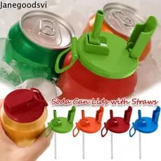 Tampas De Lata De Refrigerante JANEGOODSVI , Canudos De Tampa De Copo De Plástico  Latas , De Suco De Cerveja Para
