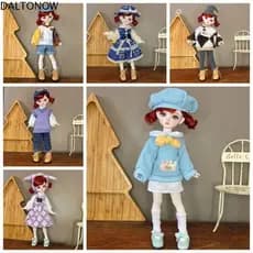 DALTONOW Roupas De Boneca De 30 Cm , Saia De Vestir , Roupa Princesa BJD , Brinquedo De Maquiagem Casual , Vestido Lolit