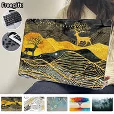 Capa De Impressão 2026 M5 Com Teclado + Plugue Contra Poeira Para Macbook Neo A3404 Air 13.6 Polegadas M5 A3449 M2 Pro 1