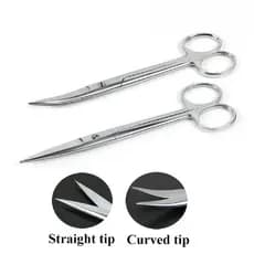 Aço Inoxidável Dupla Pálpebra Vara Beleza Olho Tesoura Maquiagem Artista Especial 14cm Grande Curva Corte Ferramenta De
