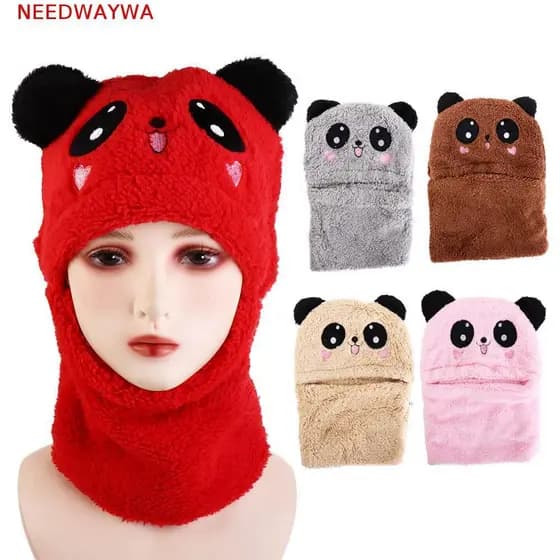 NEEDWAYWA Boné Infantil De Caxemira Por Dentro Com Cachecol De Lã Para Meninas Meninos Bonés Infantis