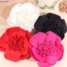 YOLODD Remendo De Flores Grandes , Roupas Artesanais No Peito , Acessórios De Broche Apliques 3D