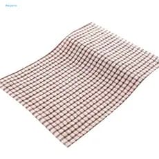 Pano De Prato De Mesa De Cozinha Absorvente Xadrez Macio , Toalha De Chá De Algodão Para Limpeza