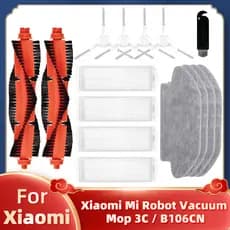 Xiaomi Robot Vacuum 3C/B106CN Acessórios Da Escova Principal , Lateral , Esfregão , Filtro , Tampa , Placa Do