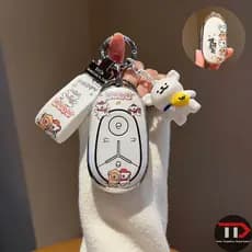 Capa para chave de carro Geely TPU Cartoon adequada para EX2/EX2 Pro/Geome EX5 EV