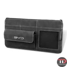 Bolsa de armazenamento para viseira solar de camurça BYD ~