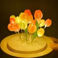 zzz 50 Peças Botões De Flores Contas Acrílicas Estampa Colorida Botão De Tulipas Para Colares