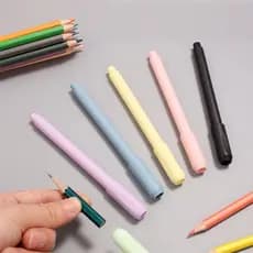 zzz 10 Peças Extensores De Lápis Ajustável Alongador Extensão Suporte De Caneta Ergonômico Para De 4-5mm De Diâmetro