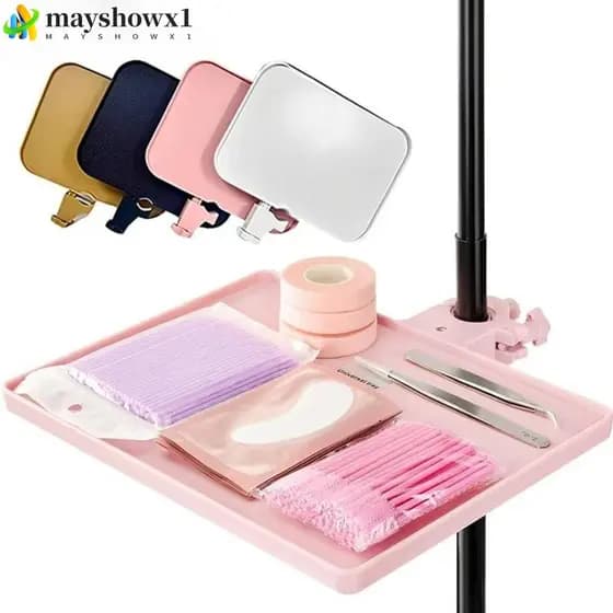 MAYSHOWX1 Suporte Para Bandeja De Cílios , Ferramentas De Extensão De Plástico Com Clipe , Organizador Essencial De Maqu