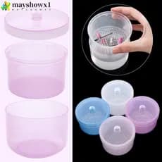 MAYSHOWX1 Caixa De Desinfecção Para Arte Em Unhas , Com Tampa , Esterilizador De Brocas De Plástico , Rosa