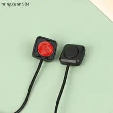 ming Interruptor De Botão Momentâneo 12V 24V Plástico Preto Mini Alarme De Carro DIY Montagem Em Superfície [COD]
