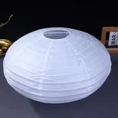 ming Disco Voador Forma Lâmpada De Papel Chinês Casamento Pendurado Arandela Decoração De Festa [COD]