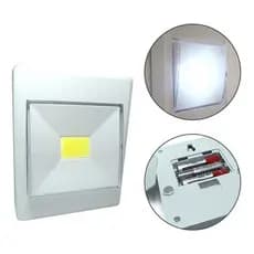 Mini Luminária Quadrada de Fixação Led Adesivo