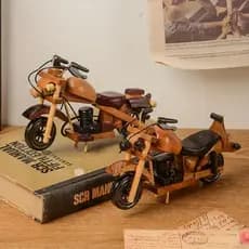 MOTO MINIATURA INFEITE DE MADEIRA
