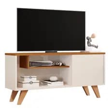 Rack Bancada para TV Heitor Home Sala com 1 Porta - Varias Cores