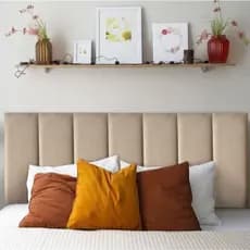 Cabeceira de Cama Modulada e Estofada Adesiva Cama Box Solteiro Casal Queen e King Módulos