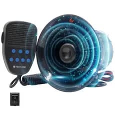 Sirene Megafone Comunicador para Blindados Policia Bombeiro Alarme Alerta Universal 7 tons Tech One