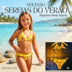 Biquini Infantil Menina Feminino Piscina Babado 4 a 7 anos