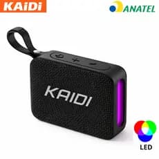 Caixa De Som Bluetooth Caixinha Portátil e Potente Led Rgb A Prova D'água