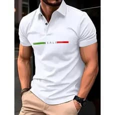 Camisa Polo Italy Luxo Malha Piquet Algodão Camiseta Premium