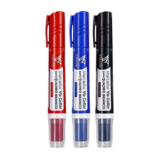 Combo 3 Pincel Marcador Canetão Para Quadro Branco Lousa Recarregável - Tinta De Qualidade
