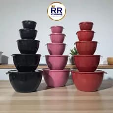 CONJUNTO DE POTES MULTIUSO COM 5 PEÇAS IDEAIS PARA A SUA COZINHA!