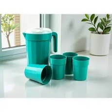 CONJUNTO DE JARRA 2 LITROS+ 4 COPOS DE 300ML
