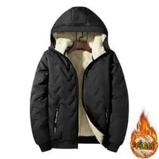 Jaqueta de Lã Masculina para Outono e Inverno, Casaco Masculino Acolchoado de Algodão, Roupa Externa Quente Masculina