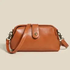 Bolsa Mensageiro Feminina Premium Moda De Ombro Simples Casual Couro Macio Sólido Elegante Sacos Para Mulher