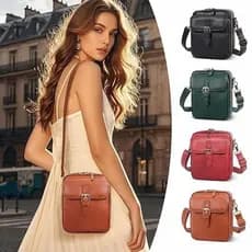 Bolsas Crossbody De Ombro Único Femininas Couro Retro Casual Mensageiro Versáteis