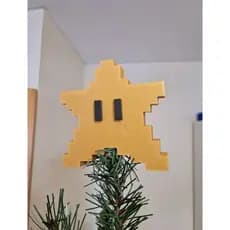 Estrela Árvore Natal 8-Bit Super Mario Bross