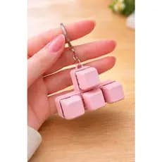 Chaveiro Teclas Fidget Brinquedo Anti Estresse com Switch Mecânico