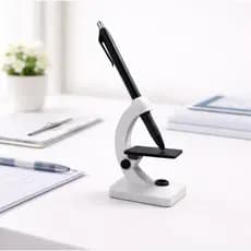 Suporte de Caneta em Formato de Microscópio – Medicina - Estudante - Decoração