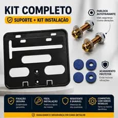 Suporte Protetor De Placa Para Motocicleta De Modelo Novo Material Plástico