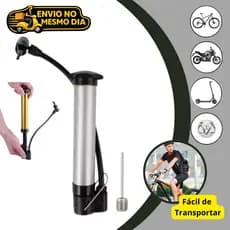 Bomba De Ar Portátil Vertical Encher Pneu Bike Bicicleta Boia Balão 25cm Pequena BomBinha