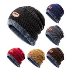 Gorro Touca de Inverno Grossa Unissex Forrada Lã Quentinha