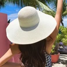 Chapéu De Praia Floppy  Feminino Aba Grande Verão Varias Cores