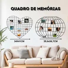 Memory Board Com Mini Prendedores Aramado Com Formatos Fofos Grade Para Fotos Decorativo