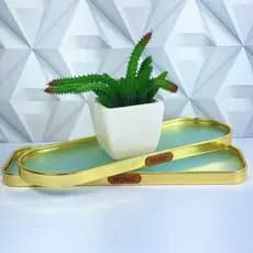 Bandeja Organizadora Espelhada Multiuso Decorativa Para Banheiro Sala Porta Perfumes Porta Objetos
