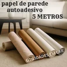 Papel De Paredes Auto Adesivo Lavável Madeira Clara Escuro Liso ou Geométrico 5mX45cm 3d Quarto Sala