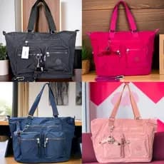 Bolsa Transversal De Ombro Casual Grande Ideal Para Trabalho Viagem Maternidade com Chaveiro Macaco